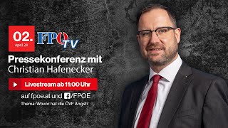 FPÖPressekonferenz Wovor hat die ÖVP Angst [upl. by Eterg]