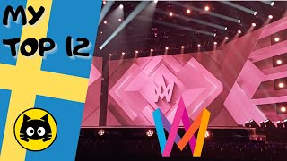 🇸🇪 Melodifestivalen 2024  FINAL · MY TOP 12 · Eurogatito [upl. by Esylle]