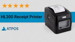 Atpos HL300 Thermal Receipt Printer  80mm 3 Inch Auto Cutter  USB  USB Bluetooth  2024 [upl. by Sixela]