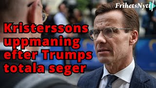 Kristersson vädjan till svenska folket efter Trumps jordskredseger [upl. by Gillman]