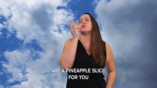 Tove Lo  Pineapple Slice with SG Lewis ASL Video [upl. by Oralie]