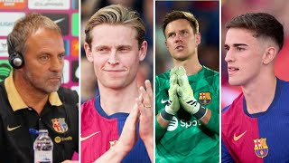 Flick talks Pedri Ter Stegen Casado Gavi de Jong Ansu ahead of Villarreal vs Barcelona [upl. by Nisay983]