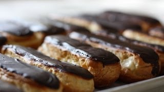 Chocolate eclairs recipe and home demonstration [upl. by Brookner895]