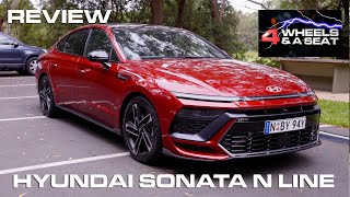 Stunning MidSize Sedan  2024 Hyundai Sonata N Line Review [upl. by Ynnohj]