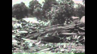 May 25 1960 Tsunami devastation in Hawaii [upl. by Marfe]