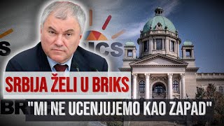 Ruska Duma Srbija želi u BRIKS vreme hegemonije Vašingtona i Brisela je završeno [upl. by Cecilio]