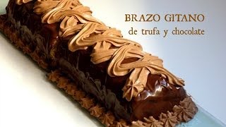 Brazo Gitano de Trufa y Chocolate  Recetas de Navidad [upl. by Mcculloch734]