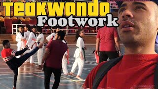 Teakwondo footwork training  Teakwondo footwork for speed kick  kamil khan vlog [upl. by Nivej]