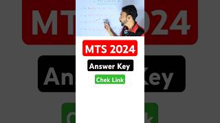 SSC MTS Answer Key 2024✅️ [upl. by Oicatsana]