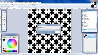 PaintNET Make a Jigsaw Pattern [upl. by Barty]