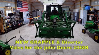 New GRAPPLE amp Diverter Valve for John Deere 2038R Tractor [upl. by Netsua]