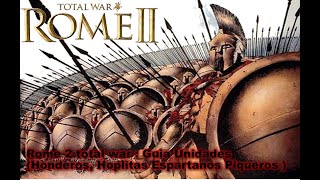 Rome 2 total war  Guia Unidades Honderos Hoplitas Espartanos  piqueros [upl. by Paschasia]