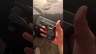 Glock 26 tlr stream light with the slr base extension gun glockinc handgun shooting pistol [upl. by Aiseneg]