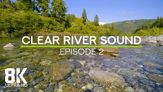 Relaxing Forest River Ambience  Gentle Water Flow Sound amp Bird Songs  8K Clear River  Part 2 [upl. by Sinclare375]