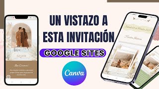 💒Invitacion DIGITAL INTERACTIVA creada en Google Sites y Canva [upl. by Almund940]