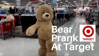 LIFE SIZE TEDDY BEAR PRANK AT TARGET [upl. by Adyela]