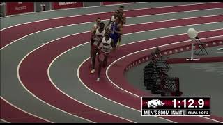 TYSON INVITATIONAL  800M SUB 1’47 IN FAYETTEVILLE ARKANSAS [upl. by Engle]