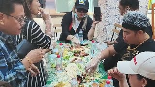 Boodle Fight Eating [upl. by Rodmun599]