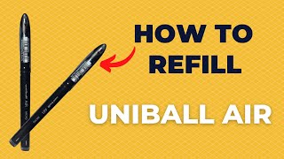 Refilling of Uniball Air in 5 EASY steps [upl. by Meeker]