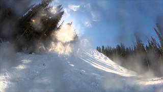 Crested Butte Rambo Epic Wipeout Slide 031414 [upl. by Ramat]