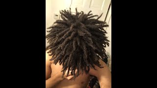 HOW TO GET Freeform Dreads In Less Than 5 MIN no brush sponge or rag hands only method [upl. by Navad251]