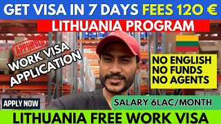 Lithuania 🇱🇹 Free work visa in 7 days  Jobs in Lithuania 2024  Lithuania Work Permit Visa [upl. by Antonina]