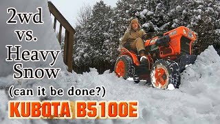 Kubota B5100E  Learning to Operate w Homemade Plow [upl. by Leina]