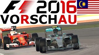 FORMEL 1 2016 Sepang Malaysia GP Vorschau Deutsch  F1 2016 Onboard Gameplay German [upl. by Arod]