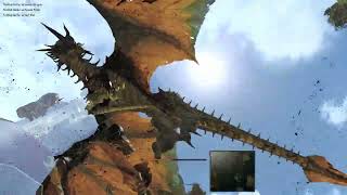 Ultramodded Skyrim SE AE Aerial Dragon Battle  Lake Ilinalta [upl. by Alisa585]