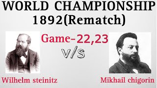 Steinitz vs chigorin best game quotworld championship rematch 1892 chess chesscom [upl. by Navad]