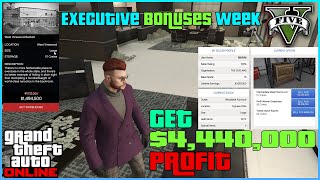 GTA V quotExecutive Bonuses Weekquot amp Earned 4440000 from Sell Special Cargo with 100000 as Reward [upl. by Alvy305]