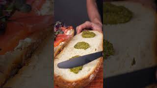 Youve Got To Try This 🤤 Mozzarella Tomato amp Pesto Sandwich Bread [upl. by Retlaw]