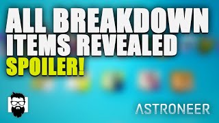 Astroneer  All Breakdown Update Items Revealed  Spoiler Alert  OneLastMidnight [upl. by Aihcats]