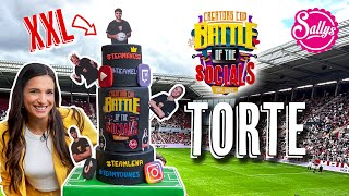 Größte Motivtorte ever Battle of the Socials Torten Vlog  mit Knossi amp YounesZarou [upl. by Robaina790]