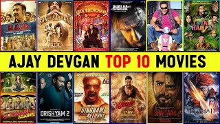 Ajay Devgan Top 10 Highest Grossing Movies List With Box Office Collection  Ajay Devgan Top Films [upl. by Leda]