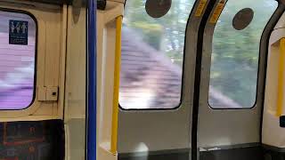 Journey  Eastcote Station to Rayners Lane Station in a Piccadilly Line 73 Stock on 251020 [upl. by Notsle]