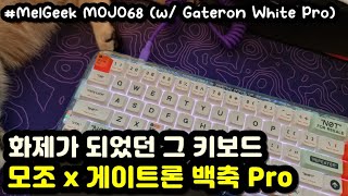 【SLOW ASMR】 Melgeek MOJO68 PlasticㅣGateron White ProㅣKeyboard Typing ASMRㅣNo ADs No Talking [upl. by Enomes]