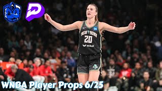 WNBA Prizepicks Player Props Today 50 Sweep Tuesday 625 Underdog Fantasy Best Bets Cash Prize [upl. by Sabrina]