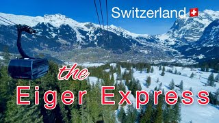 The Eiger Express  from Eigergletcher station to Grindelwald  Stunning Switzerland🇨🇭 Lily🌸 [upl. by Neeli]