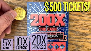 🤑 500 IN TICKETS BIG WIN 💰💰 FULL PACK 200X The Cash 💰 TEXAS LOTTERY Scratch Off Tickets [upl. by Rratsal]