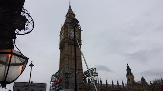 Big Ben Repairs London Westminster scaffolding Live [upl. by Cordeelia884]