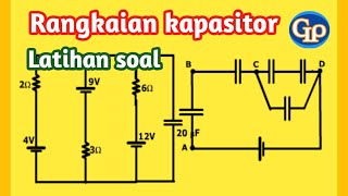 F443Rangkaian kapasitor kapasitor seri dan paralellistrik statislatihan soal [upl. by Nagey]