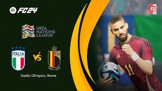 Uefa Nation League Belgium vs Italy Highlights efootball 2025 [upl. by Rutherfurd]