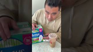 PADS WITH WINGS CHALLENGE WITH AN UNEXPECTED TWIST couplecomedy husbandwifecomedy [upl. by Idnac210]