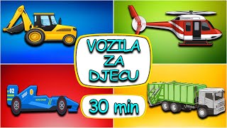 Ucimo Vozila 🚒 Bageri i Kamioni za Djecu 🚑 Pepi TV 🚓 Auta Crtani za Decu 🚓 Učimo Prevozna Sredstva [upl. by Neerihs892]