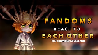 Fandoms react to The promised neverland  16  RoseGacha [upl. by Ahsinrat404]