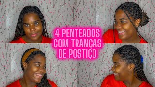 Penteados com Tranças de Postiço  Box Braids  CrisFilipe [upl. by Adnahsar]