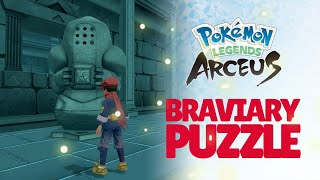 BRAVIARY PUZZLE GUIDE POKEMON LEGENDS ARCEUS [upl. by Etakyram844]