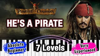 Hes a Pirate Pirates of the Caribbean 7 Piano Covers for Different SKILL LEVELS [upl. by Chin]