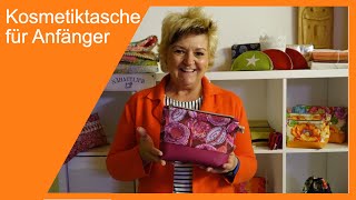 Kosmetiktasche mit schön eingenähten Reißverschlussenden für Anfänger und Fortgeschrittene [upl. by Jahdal]